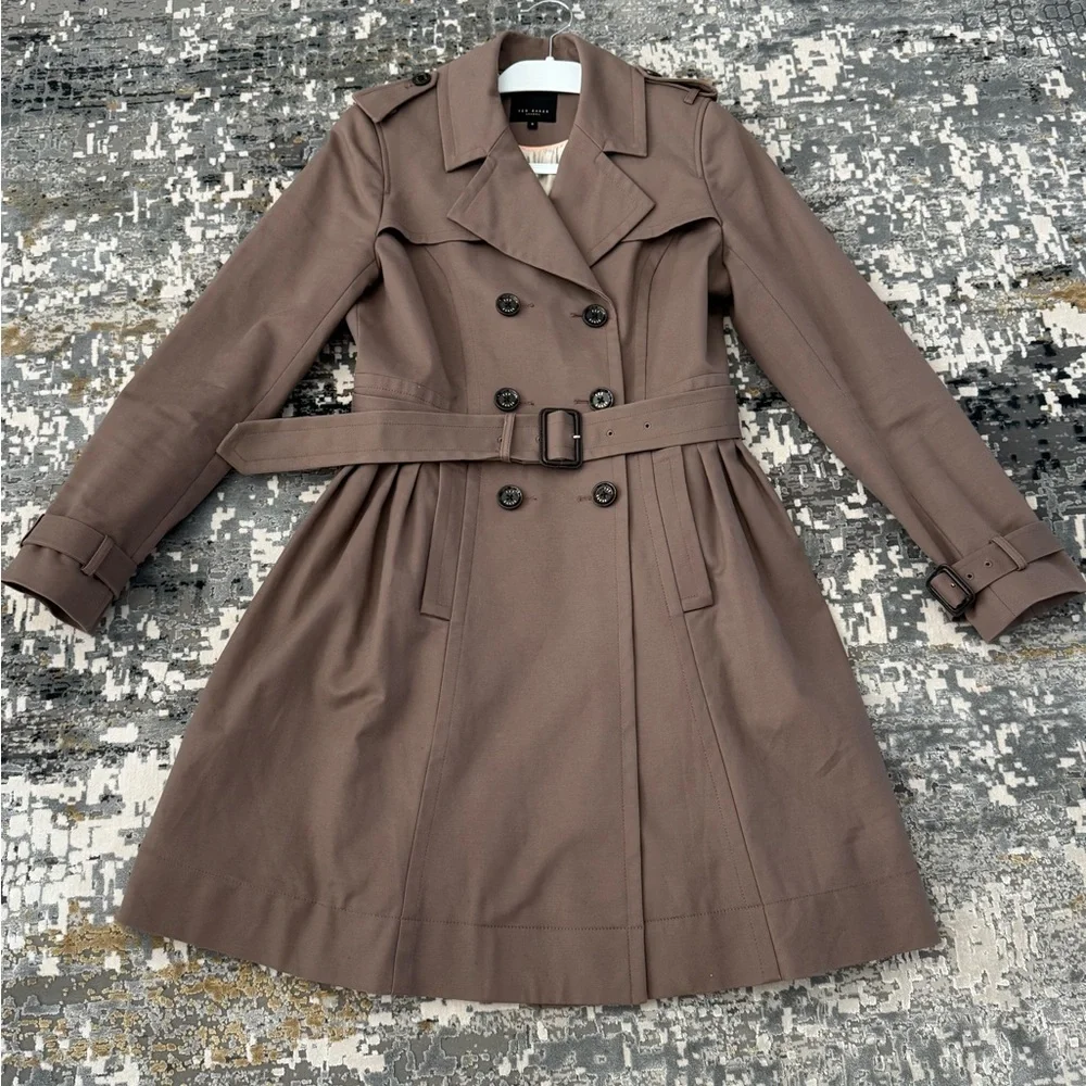 Ted Baker Brown Trench Coat - Picture 2 of 10